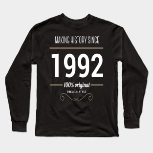 FAther (2) Making history since 1992 Long Sleeve T-Shirt